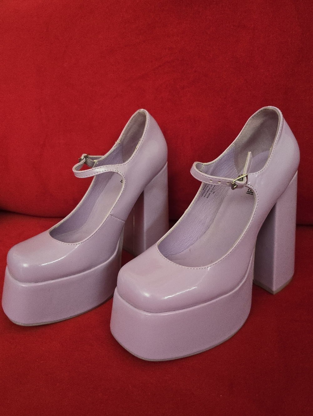 Jeffrey Campbell Platform Mary Jane Pumps in Light Purple Lavender Lilac